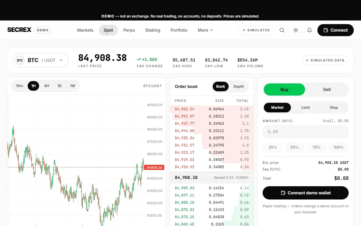 Vorschau: Secrex Exchange